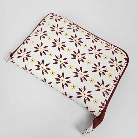 Temptations Packable Travel Reusable Insulated Nylon Shopping Tote Bag Rust Red - Picture 3 of 9